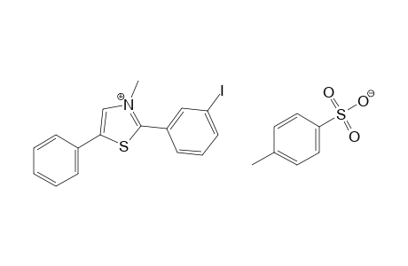 2-(m-iodophenyl)-3-methyl-5-phenylthiazolium p-toluenesulfonate