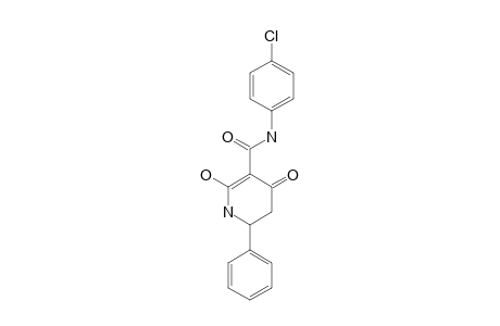 (RS)-(+/-)-4'-CHLORO-1,4,5,6-TETRAHYDRO-2-HYDROXY-4-OXO-6-PHENYL-PYRIDINE-3-CARBOXANILIDE