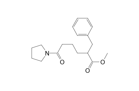 Methyl 2-benzyl-6-oxo-6-(pyrrolidin-1-yl)hexanoate