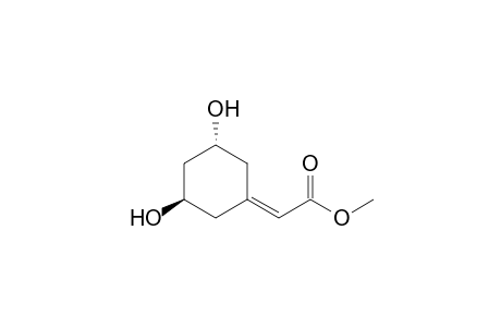 2-[(3R,5R)-3,5-dihydroxycyclohexylidene]acetic acid methyl ester