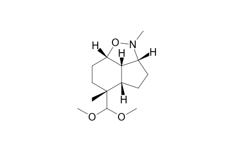 (1-BETA,4-BETA,7-BETA,11-BETA)-3-METHYL-8-ALPHA-DIMETHOXYMETHYL-8-BETA-METHYL-3-AZA-2-OXATRICYCLO-[5.3.1.0(4,11)]-UNDECANE