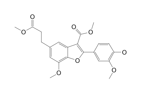 Methyl 5-3''-(Methoxycarbonyl)propyl]-7-methoxy-2-(3'-methoxy-4'-hydroxyphenyl)-3-benzo[b]furan-3-carboxylate