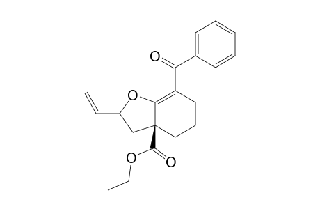 (S)-7-Benzoyl-3a-ethoxycarbonyl-2-vinyl-2,3,3a,4,5,6-hexahydro-2,3-benzofuran