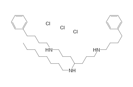 N1,N7-Bis-(4-phenylbutyl)-N4-octyl-heptane-1,4,7-triamine trihydrochloride