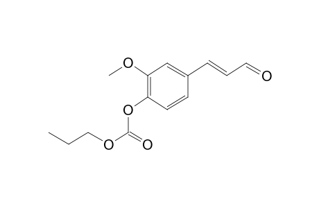 3-(4-(N-Propyloxycarbonyl)oxy-3-methoxyphenyl)-2-propenal