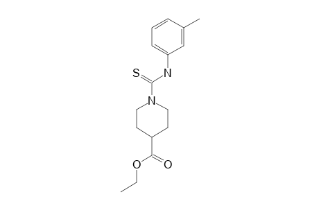 1-[m-tolyl(thiocarbamoyl)]-4-piperidinecarboxylic acid, ethyl ester