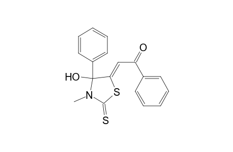 2-(4-Hydroxy-3-methyl-4-phenyl-2-thioxo-1,3-thiazolan-5-yliden)-1-phenyl-1-ethanone