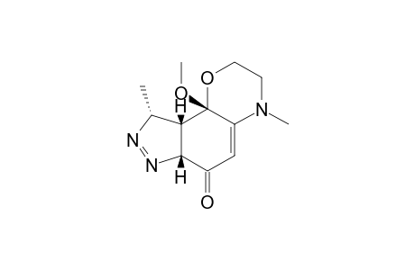 4,9-DIMETHYL-9B-METHOXY-3,4,6A,9,9A,9B-HEXAHYDRO-PYRAZOLO-[3,4-H]-[1,4]-BENZOXAZIN-6(2H)-ONE