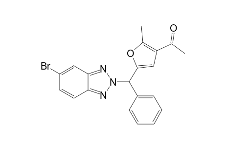 1-(5-((5-bromo-2H-benzo[d][1,2,3]triazol-2-yl)(phenyl)methyl)-2-methylfuran-3-yl)ethan-1-one