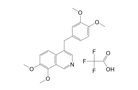 7,8-dimethoxy-4-veratrylisoquinoline, trifluoroacetate (1:1) (salt)