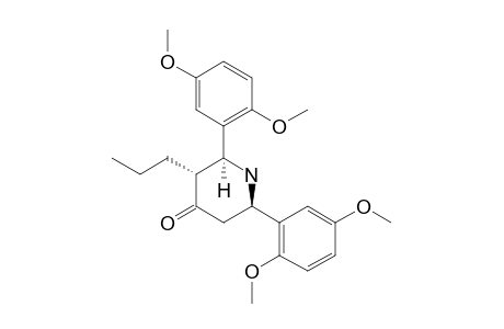 3-PROPYL-2,6-BIS-(2,5-DIMETHOXYPHENYL)-PIPERIDINE-4-ONE