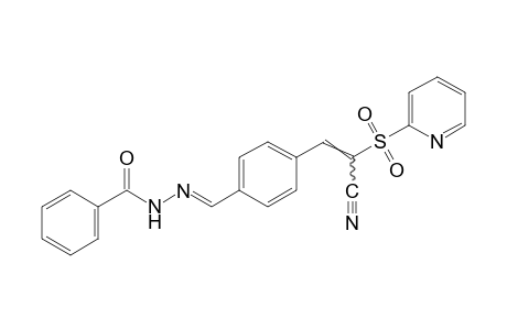 benzoic acid, {p-{2-cyano-2-[(2-pyridyl)sulfonyl]vinyl}benzylidene}hydrazide