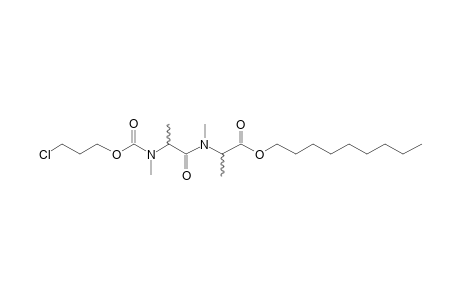 dl-Alanyl-dl-alanine, N,N'-dimethyl-N'-(3-chloropropoxycarbonyl)-, nonyl ester