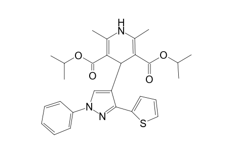 3,5-pyridinedicarboxylic acid, 1,4-dihydro-2,6-dimethyl-4-[1-phenyl-3-(2-thienyl)-1H-pyrazol-4-yl]-, bis(1-methylethyl) ester