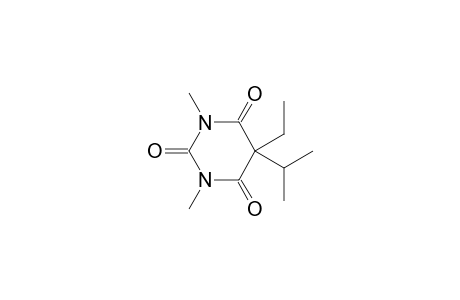 2,4,6(1H,3H,5H)-Pyrimidinetrione, 5-ethyl-1,3-dimethyl-5-(1-methylethyl)-