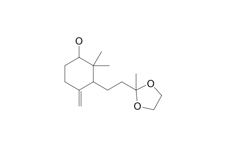 2,2-Dimethyl-4-methylene-3-(3,3-ethylenedioxybutyl)cyclohexanol