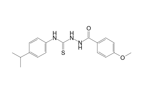 1-(p-anisoyl)-4-(p-cumenyl) -3-thiosemicarbazide