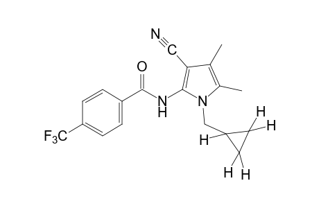 N-[3-cyano-1-(cyclopropylmethyl)-4,5-dimethylpyrrol-2-yl]-alpha,alpha,alpha-trifluoro-p-toluamide