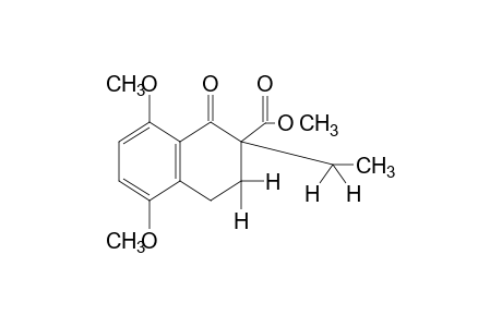 5,8-dimethoxy-2-ethyl-1-oxo-1,2,3,4-tetrahydro-2-naphthoic acid, methyl ester