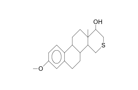 3-Methoxy-17a-hydroxy-(8a,9a,14B)-thiasteroid