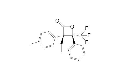 (3S,4S)-3-ethyl-4-phenyl-3-p-tolyl-4-(trifluoromethyl)oxetan-2-one