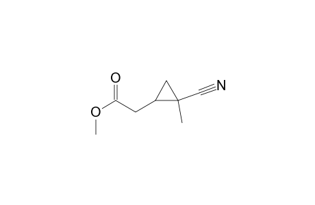 cis-1-(Methoxycarbonyl-methyl)-2-cyano-2-methyl-cyclopropane