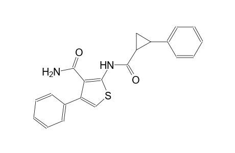 4-phenyl-2-{[(2-phenylcyclopropyl)carbonyl]amino}-3-thiophenecarboxamide