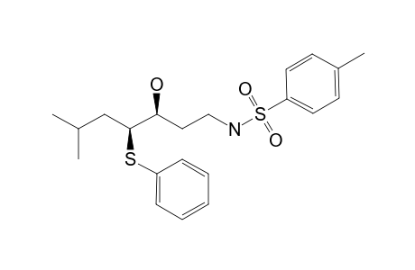 (3S,4S)-N-[3-Hydroxy-6-methyl-4-(phenylthio)hepyl]tosylamide