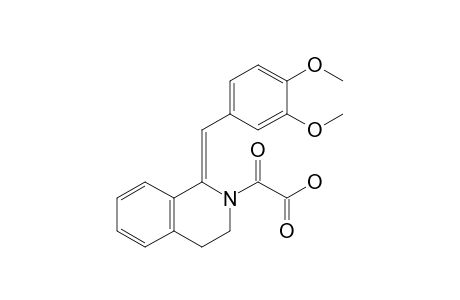 2-{1-[(Z)-(3,4-Dimethoxyphenyl)methylene]-3,4-dihydro-2-isoquinolinyl}-2-oxoacetic acid