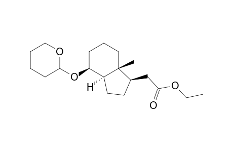 [1R-(1.beta.,3a.alpha.,4.beta.,7a.beta.)]-octahydro-4-[(tetrahydro-2H-pyran-2-yl)oxy]-7a-methyl-1H-indene-1-acetic acid ethyl ester