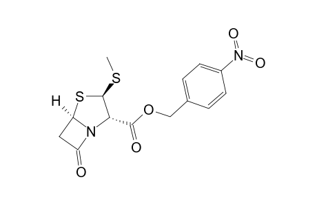 (+/-)-4-NITROBENZYL-(2S*,5R*)-3-METHYLSULFANYL-7-OXO-4-THIA-1-AZABICYCLO-[3.2.0]-HEPTANE-2-CARBOXYLATE