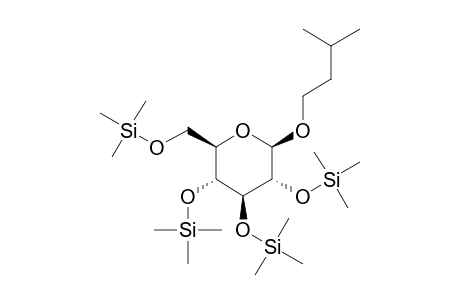 .beta.-D-Glucopyranoside, 3-methylbutyl, 4tms derivative