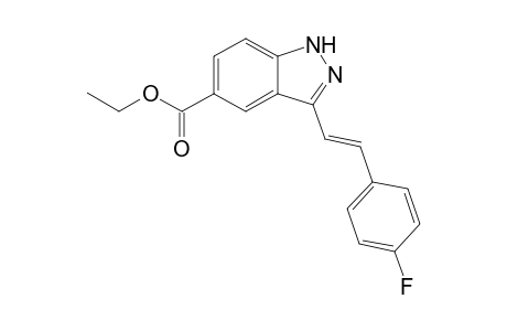 (E)-ethyl-3-(4-fluorostyryl)-1H-indazole-5-carboxylate