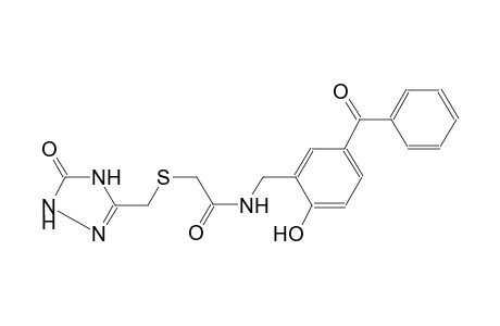 acetamide, N-[(5-benzoyl-2-hydroxyphenyl)methyl]-2-[[(4,5-dihydro-5-oxo-1H-1,2,4-triazol-3-yl)methyl]thio]-