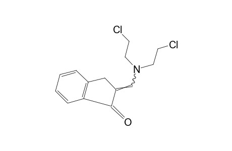 2-{[BIS(2-CHLOROETHYL)AMINO]METHYLENE}-1-INDANONE