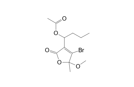 5-epi-3-(1'-Acetoxybutyl)-4-bromo-5-methyl-5-methoxy-2(5H)-furanone