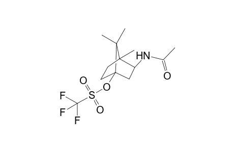 (+-)-3-exo-Acetamido-4,7,7-trimethyl-1-norbornyl triflate