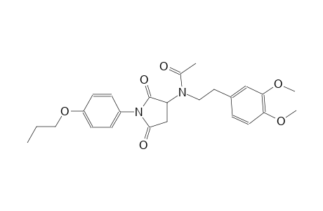 acetamide, N-[2-(3,4-dimethoxyphenyl)ethyl]-N-[2,5-dioxo-1-(4-propoxyphenyl)-3-pyrrolidinyl]-