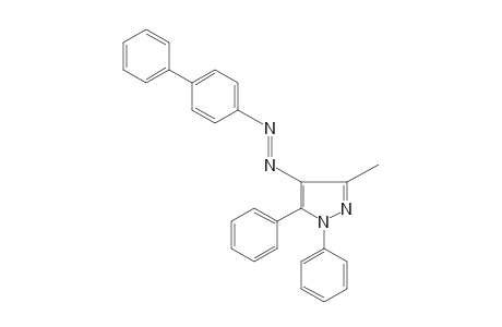 4-[(p-biphenylyl)azo]-1,5-diphenyl-3-methylpyrazole