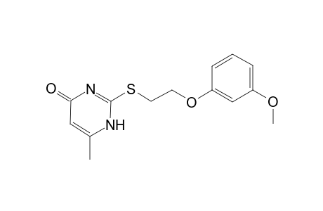 2-([2-(3-Methoxyphenoxy)ethyl]sulfanyl)-6-methyl-4(1H)-pyrimidinone