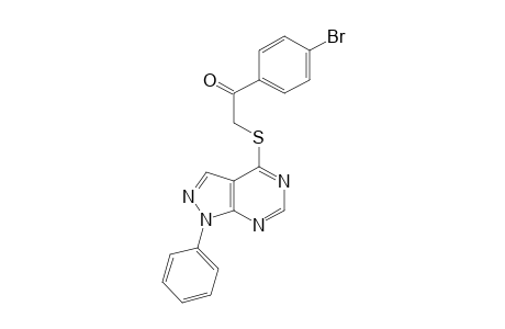 1-(4-bromophenyl)-2-[(1-phenyl-1H-pyrazolo[3,4-d]pyrimidin-4-yl)sulfanyl]ethanone