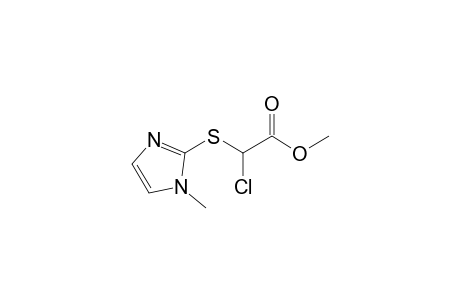 Acetic acid, chloro[(1-methyl-1H-imidazol-2-yl)thio]-, methyl ester