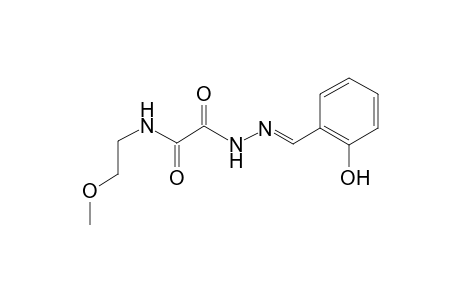 acetic acid, [(2-methoxyethyl)amino]oxo-, 2-[(E)-(2-hydroxyphenyl)methylidene]hydrazide