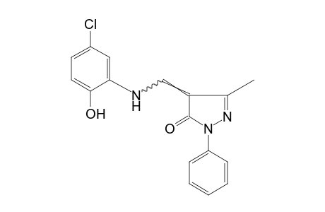 4-[(5-CHLORO-2-HYDROXYANILINO)METHYLENE]-3-METHYL-1-PHENYL-2-PYRAZOLIN-5-ONE