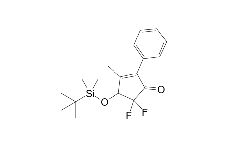 4-(TERT.-BUTYLDIMETHYLSILYLOXY)-5,5-DIFLUORO-3-METHYL-2-PHENYL-2-CYCLOPENTEN-1-ONE