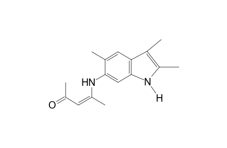 2,3,5-Trimethyl-6-(1-methyl-3-oxo-1-butenylamino)indole
