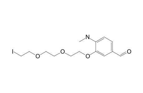 3-[2-[2-(2-Iodanylethoxy)ethoxy]ethoxy]-4-(methylamino)benzaldehyde