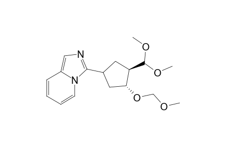 3-[3.beta.-dimethoxymethyl-4.alpha.-(methoxymethoxy)cyclopentan-1-yl]imidazo[1,5-a]pyridine