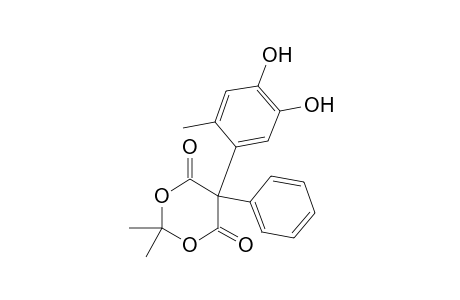 5-(4,5-Dihydroxy-2-methylphenyl)-2,2-dimethyl-5-phenyl-1,3-dioxane-4,6-dione