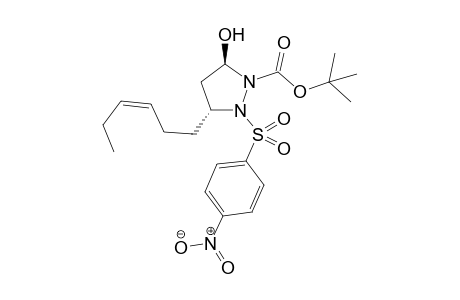 (3R,5R,3'Z)-2-tert-Butoxycarbonyl-5-(hex-3-enyl)-1-(4-nitrophenylsulfonyl)pyrazolidin-3-ol